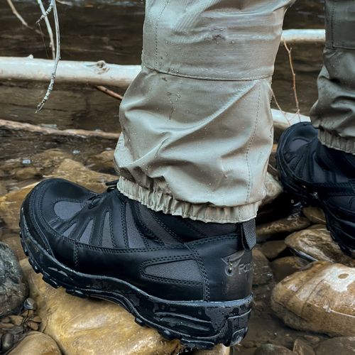 8Fans Anti Slip Rubber Rotating buckle Lacing System Outsole Black Wading Boots