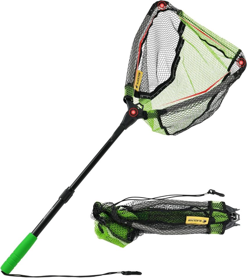 8FANS Floating Fishing Net, Foldable Extendable Fish Landing Net