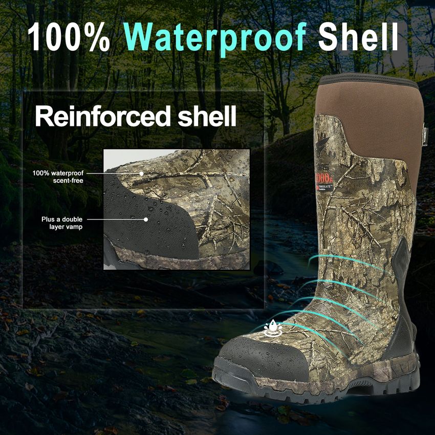 2400 gram thinsulate rubber clearance hunting boots