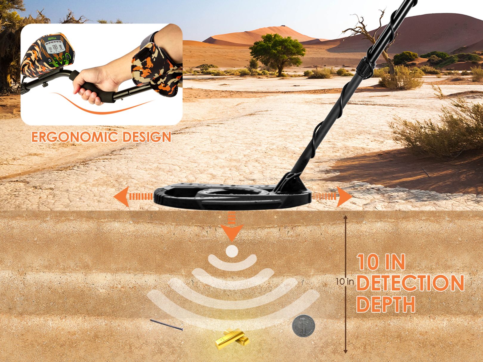 Underground Metal Detector MD-5030 Deep Seeker