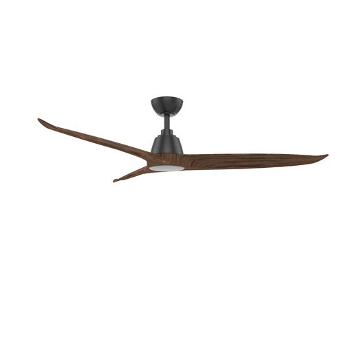 52 Inch Real Wood Blade Ceiling Fan Dual Mount No Light