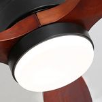 Light of KBS High-Speed Wood and Black Ceiling Fan