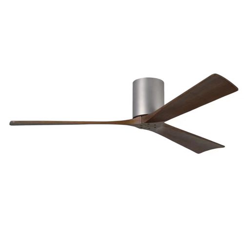 Rustic Wood Flush Mount Ceiling Fan Without Light