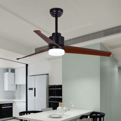 ABS Dual Mount Noiseless Ceiling Fan with LED Light