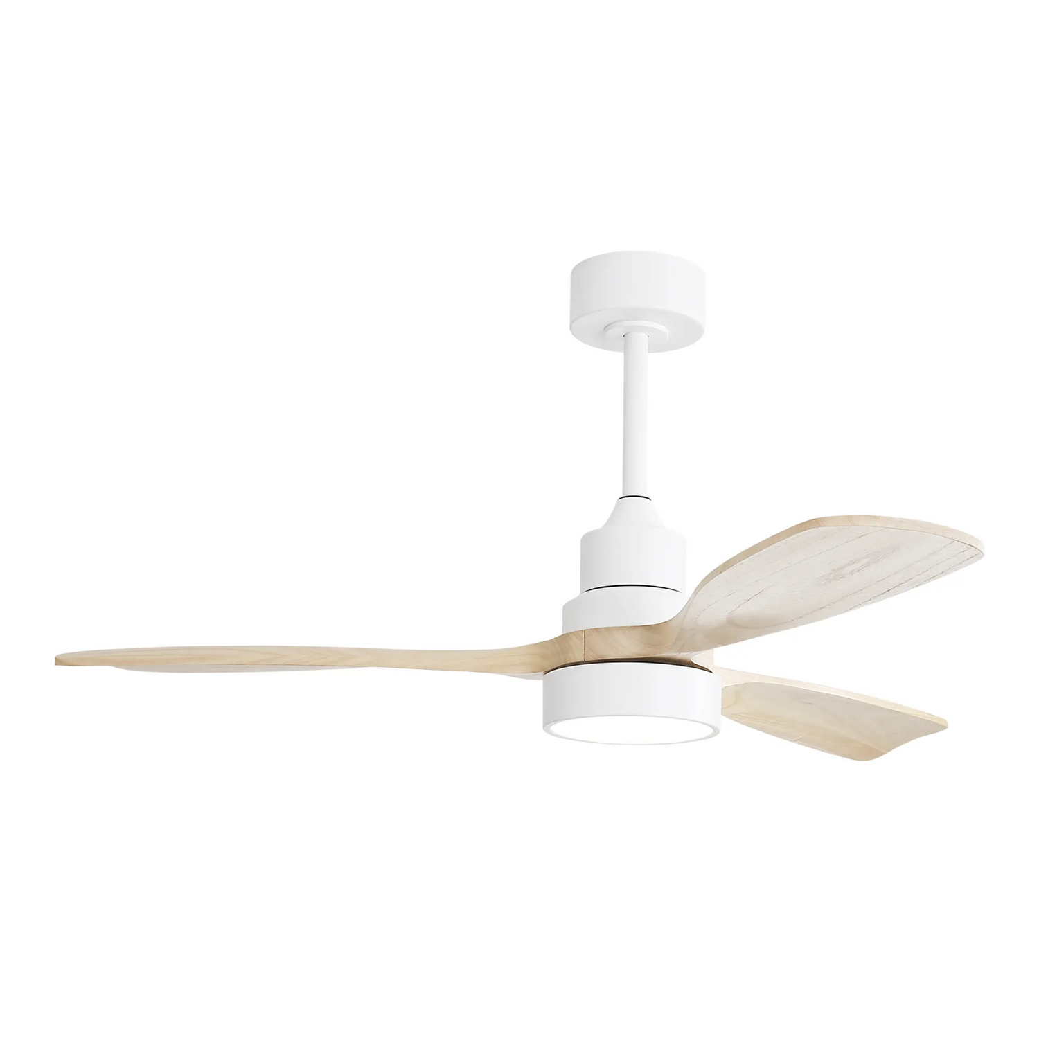 KBS White and wood blade DC ceiling fans