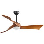 KBS wholesale Solid Wood Ceiling Fan With Light