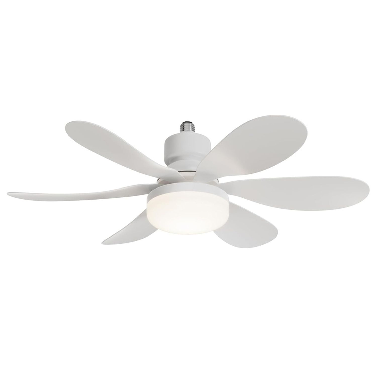 KBS 20" White 3-Speed Light Bulb Socket Ceiling Fan