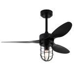 KBS Wholesale 42 inch Modern Farmhouse Ceiling Fan with Light for Living Rooms