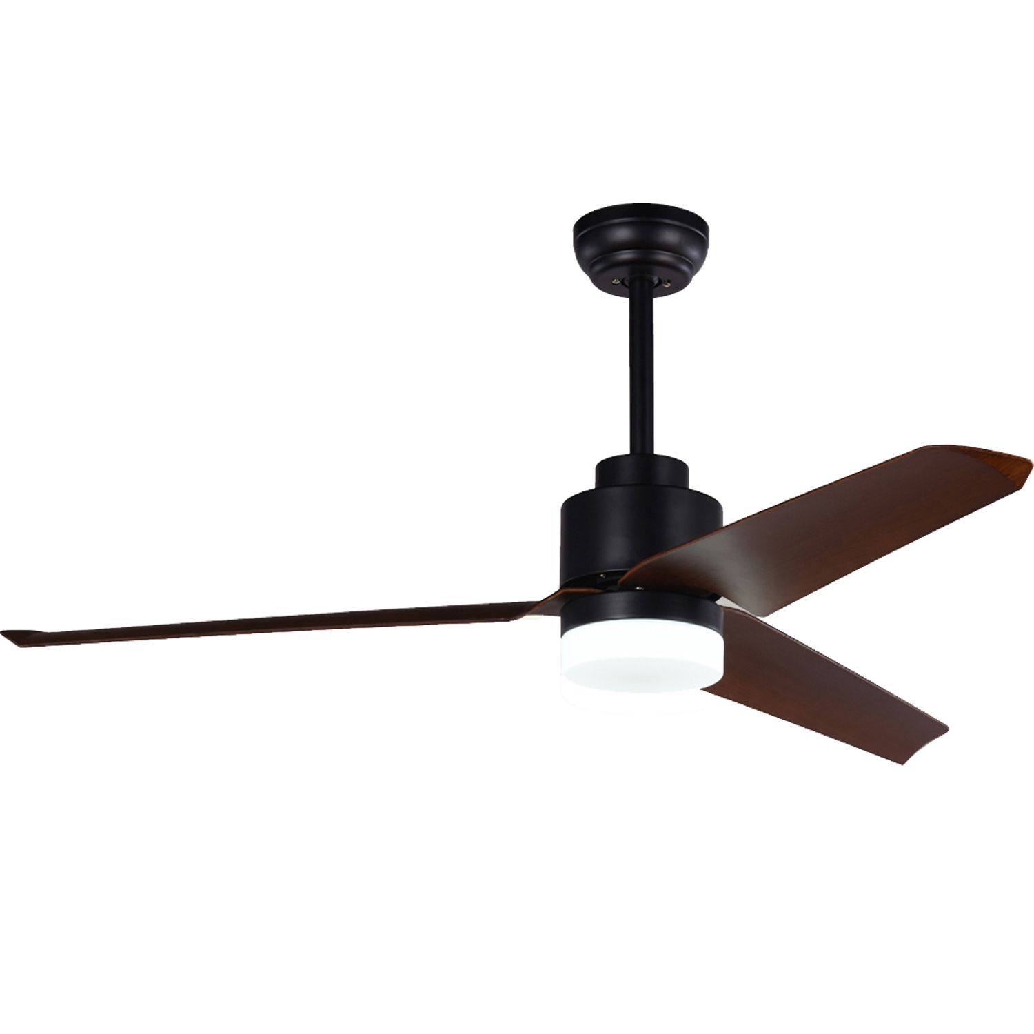 KBS 51 inch ABS Dual Mount Noiseless Ceiling Fan with LED Light