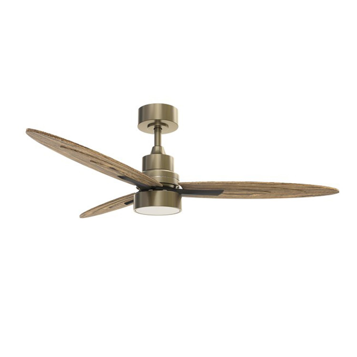 KBS wholesale brass and Wooden Design Ceiling Fan with Light, Reverse Function & Remote Control flush mount