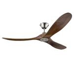 KBS Decorative Solid Wood Ceiling Fan with Remote No Light