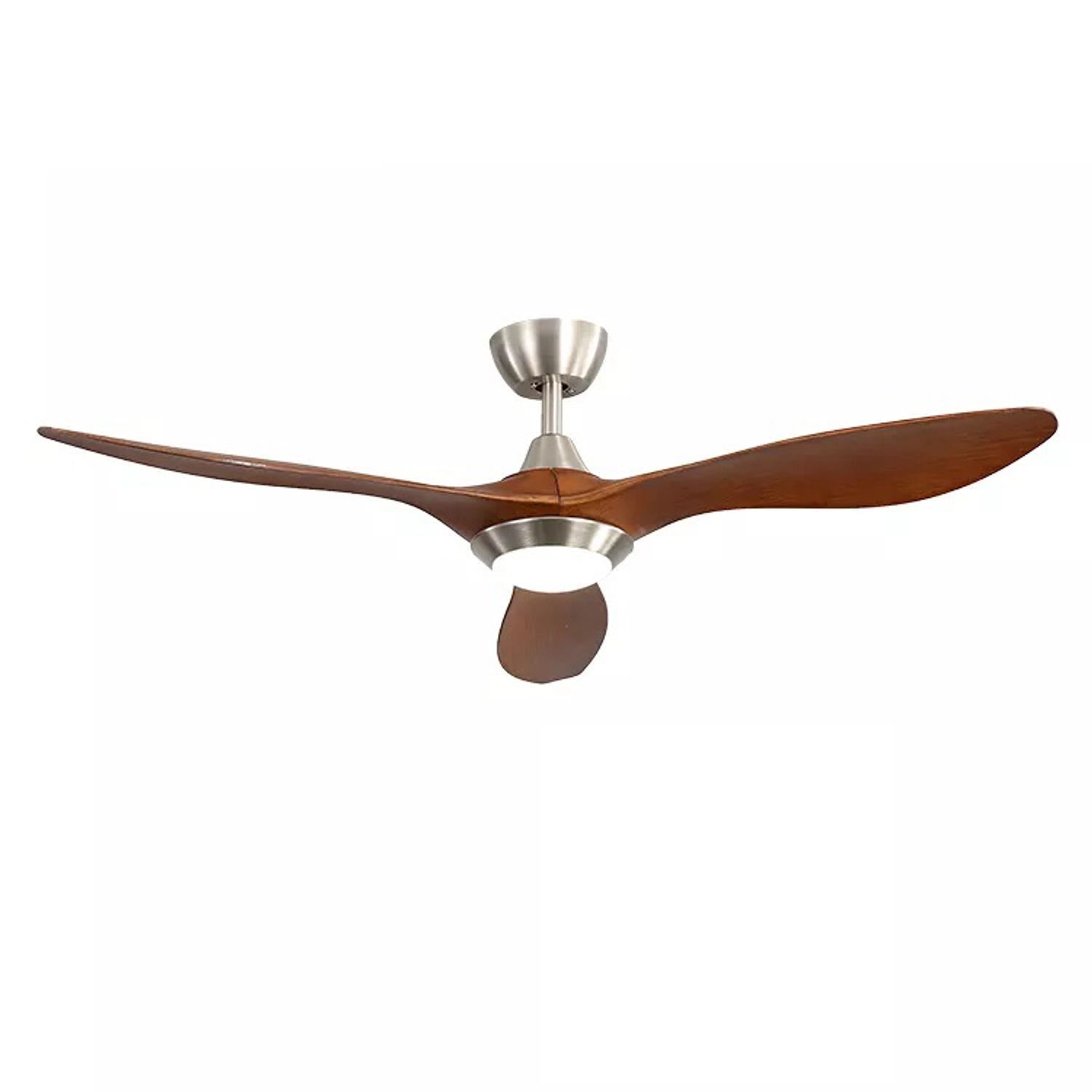 KBS 52 inch Wood Blade Ceiling Fan with Light and Reverse Airflow