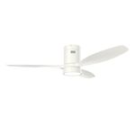 KBS All White Indoor Wooden Ceiling Fan with Lights and Remote for wholesale