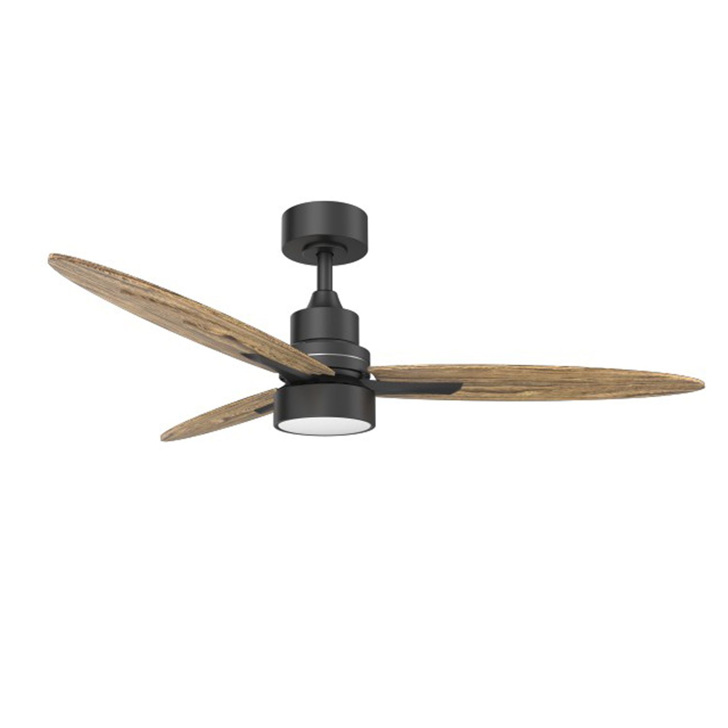 KBS wholesale Black and Wooden Design Ceiling Fan with Light, Reverse Function & Remote Control