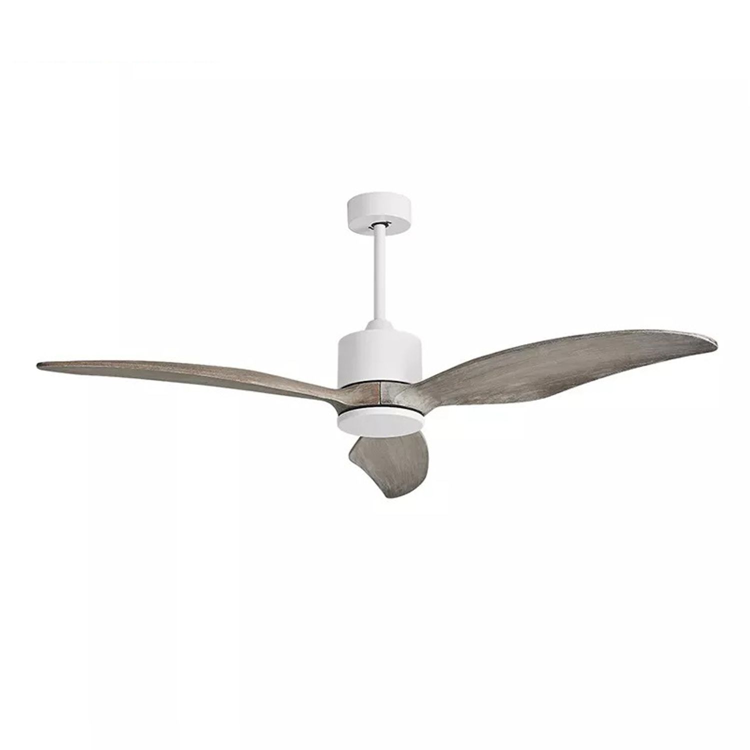 KBS Grey Wood Ceiling Fan with Light & Remote