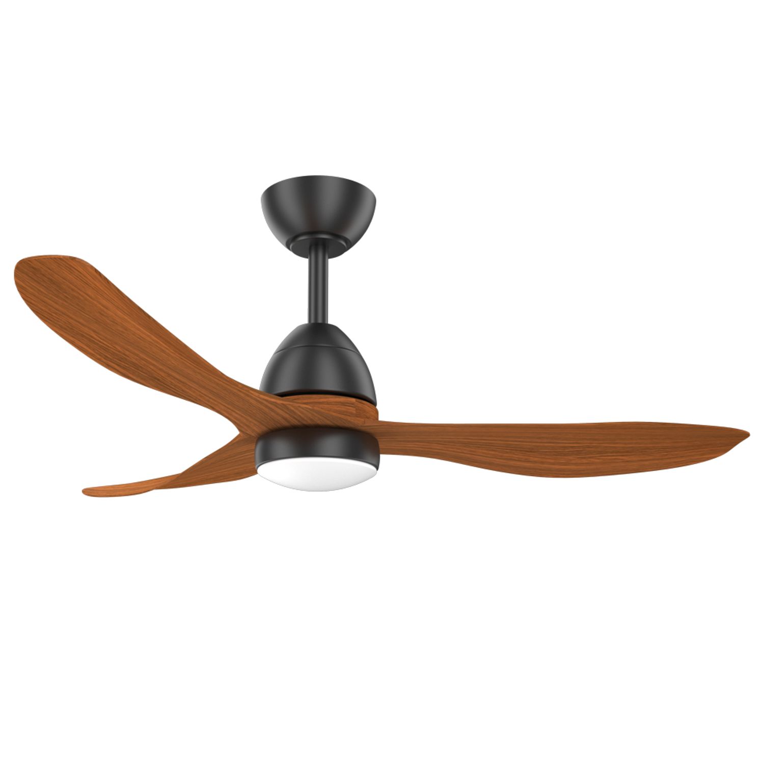 KBS 52" Real Wood Ceiling Fan with Reversible Motor and LED Light