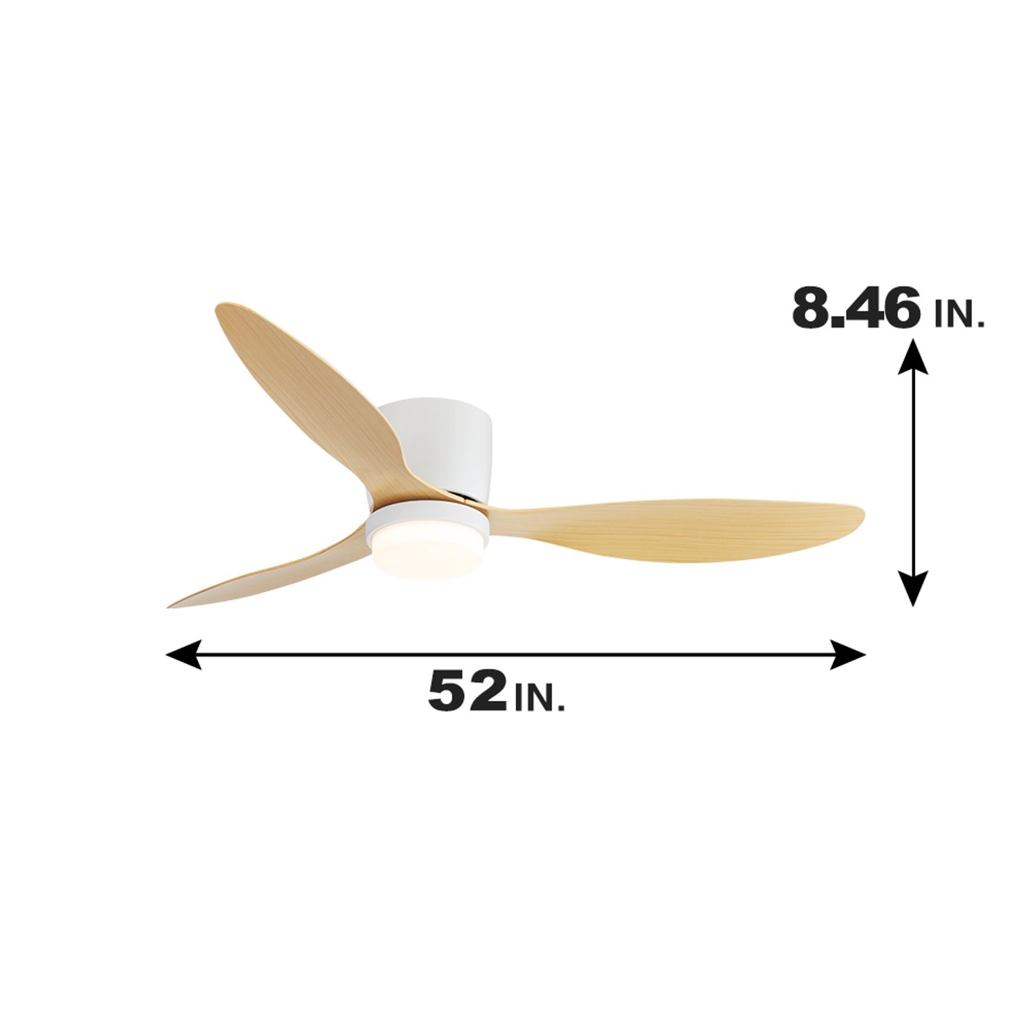 KBS ABS blade 6 speed ceiling fan 52 inch size