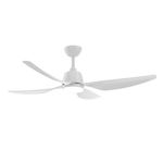 white four blade ceiling fan with light