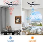 ABS blade Ceiling Fan Dual Direction in winter and summer