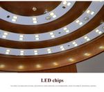 led chips inside the quiet energy efficient ceiling fan