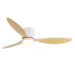 KBS Wholesale 52'' white Quiet Modern Ceiling Fan with ABS Blades