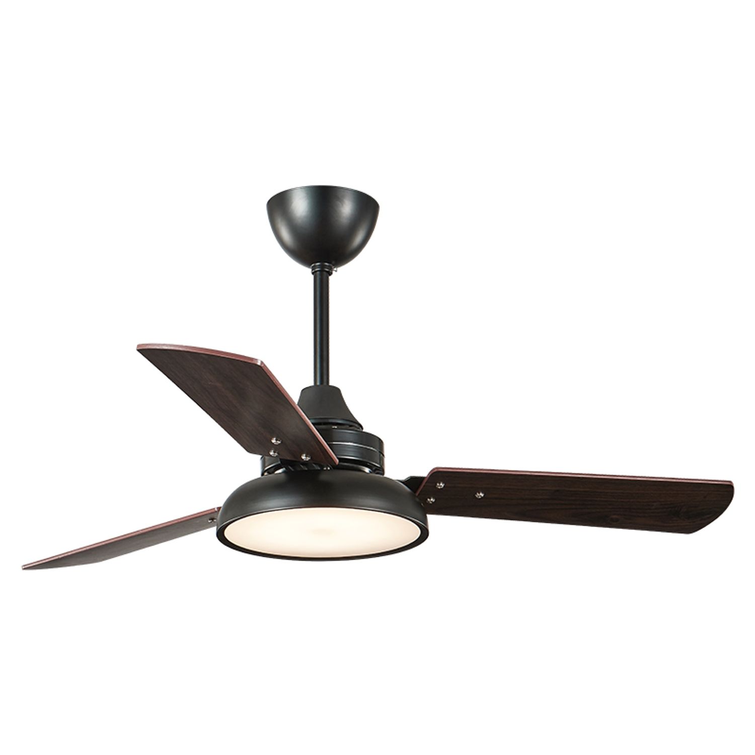 KBS 42" Black Contemporary 5 Speed Ceiling Fan with LED Light and Remote
