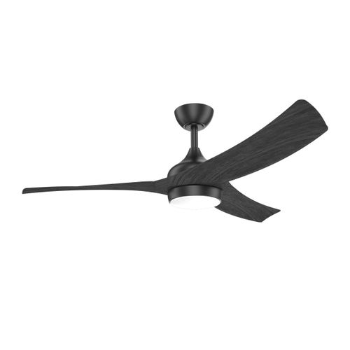 Energy-Saving 3 solid wood Blades Morden Smart Ceiling Fan With Light And Remote Control