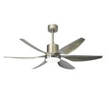 silver modern dc ceiling fans with light