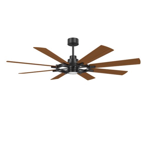 52 Inch Indoor/Outdoor Large 8 Blades Modern Industrial DC Motor Ceiling Fan With Light