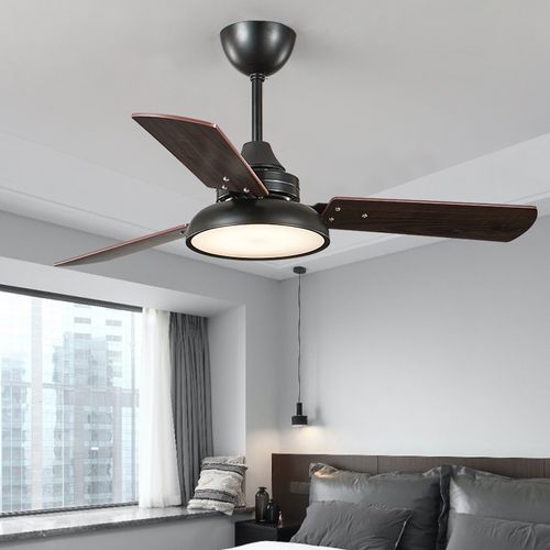 Contemporary 5 Speed Ceiling Fan with LED Light and Remote