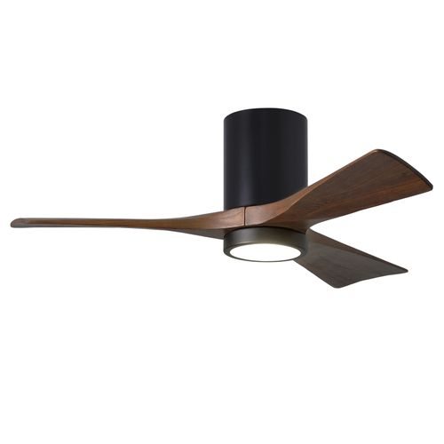 Dark Wood Smart Ceiling Fan with Light and Alexa