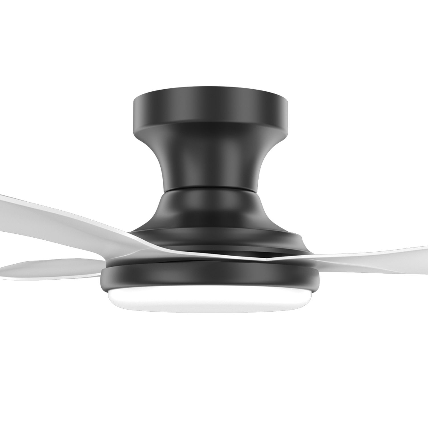 black and white ceiling fan with remote control reverse low profile