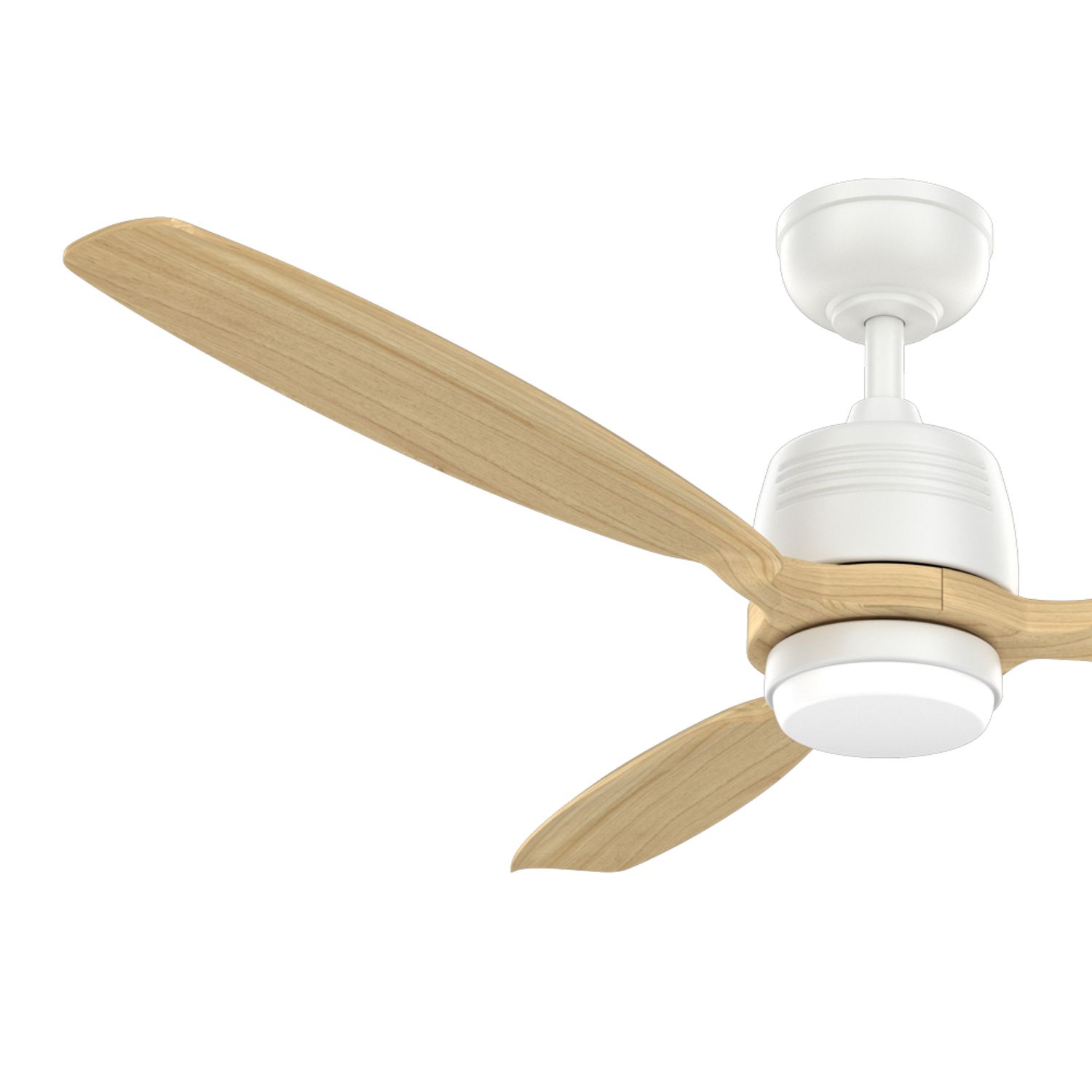 KBS 52-Inch High-Speed White and Wood Colour Ceiling Fan Blade