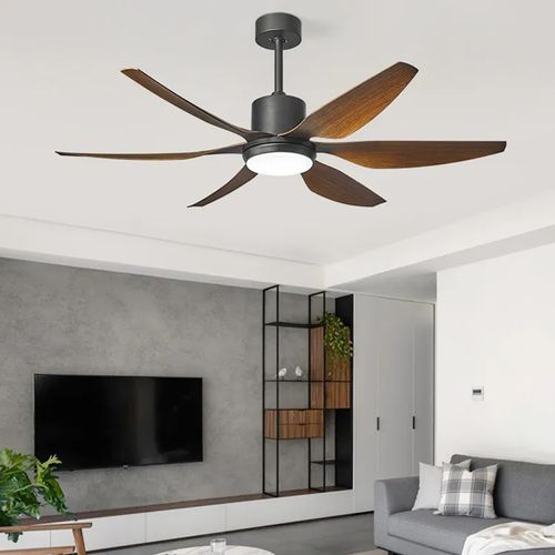 56" 6-Blade Modern DC Ceiling Fan with Energy-Efficient Light