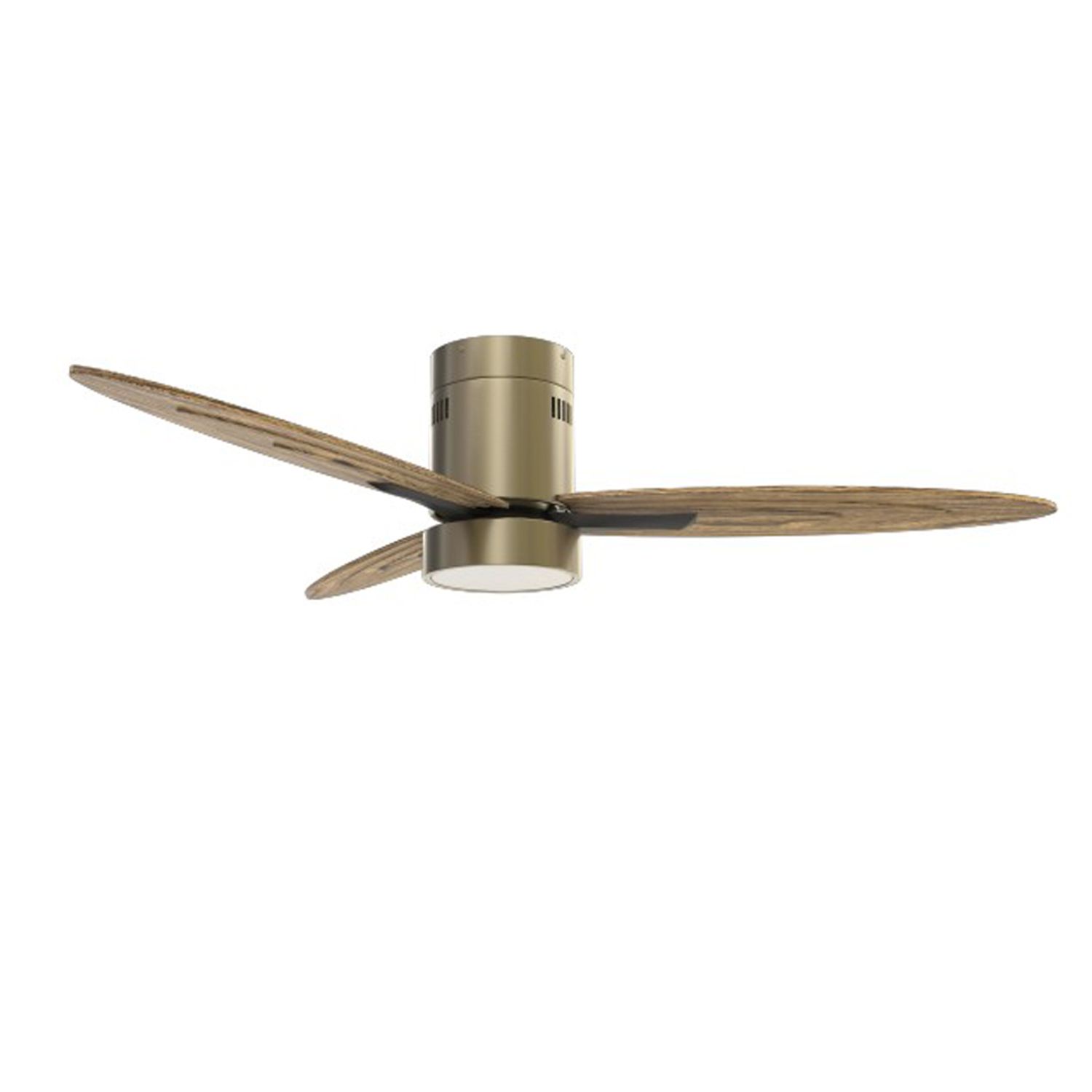KBS wholesale brass and Wooden Design Ceiling Fan with Light, Reverse Function & Remote Control