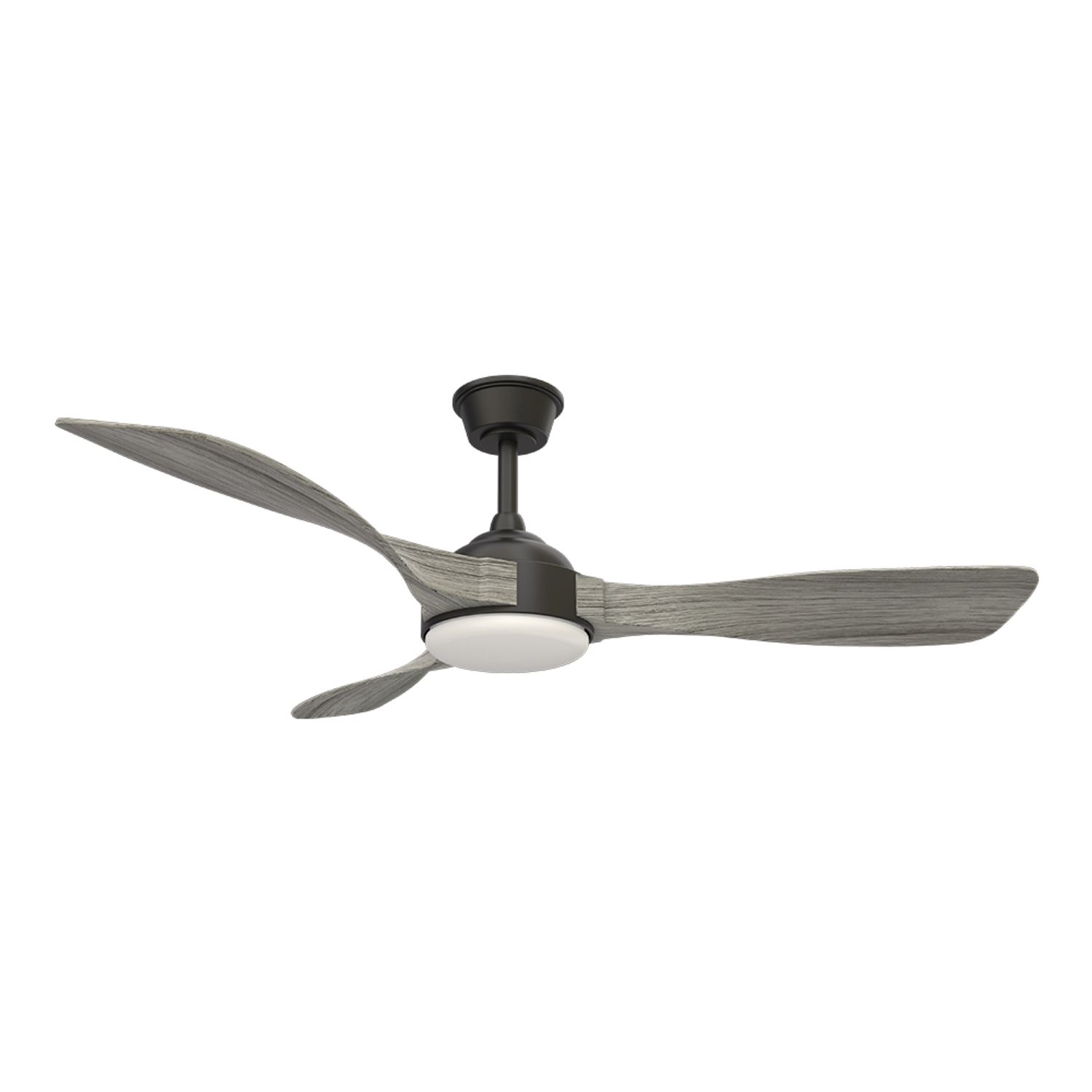 KBS grey real wood indoor tropical ceiling fans with lights