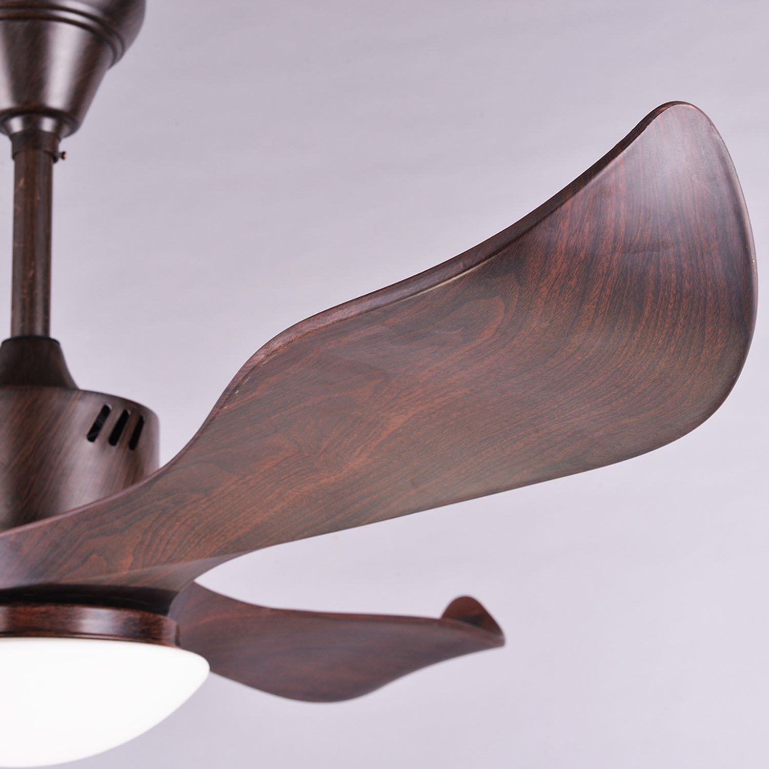 wooden finish ABS blade of low noise sleek ceiling fan