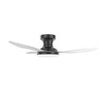 KBS 38 Inch Sleek black and white ceiling fan with light and remote control reverse