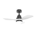 36" Designer Black and White Wooden Ceiling Fan 6-Speed Remote Control KBS-36K002