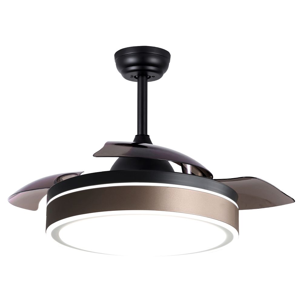 Decorative Retractable Ceiling Fan With Light