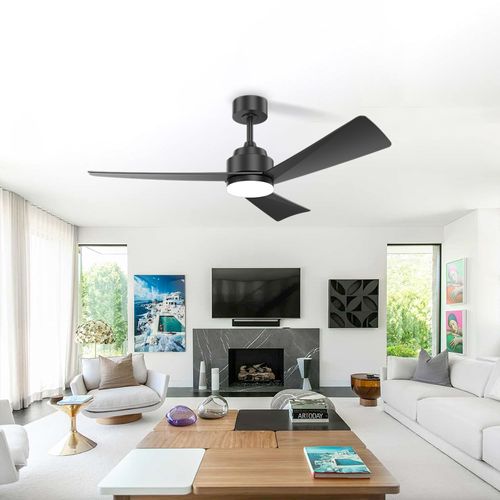 Modern Ceiling Fan 52 Inch DC AC Motor Ceiling Fan With Light And Remote Control