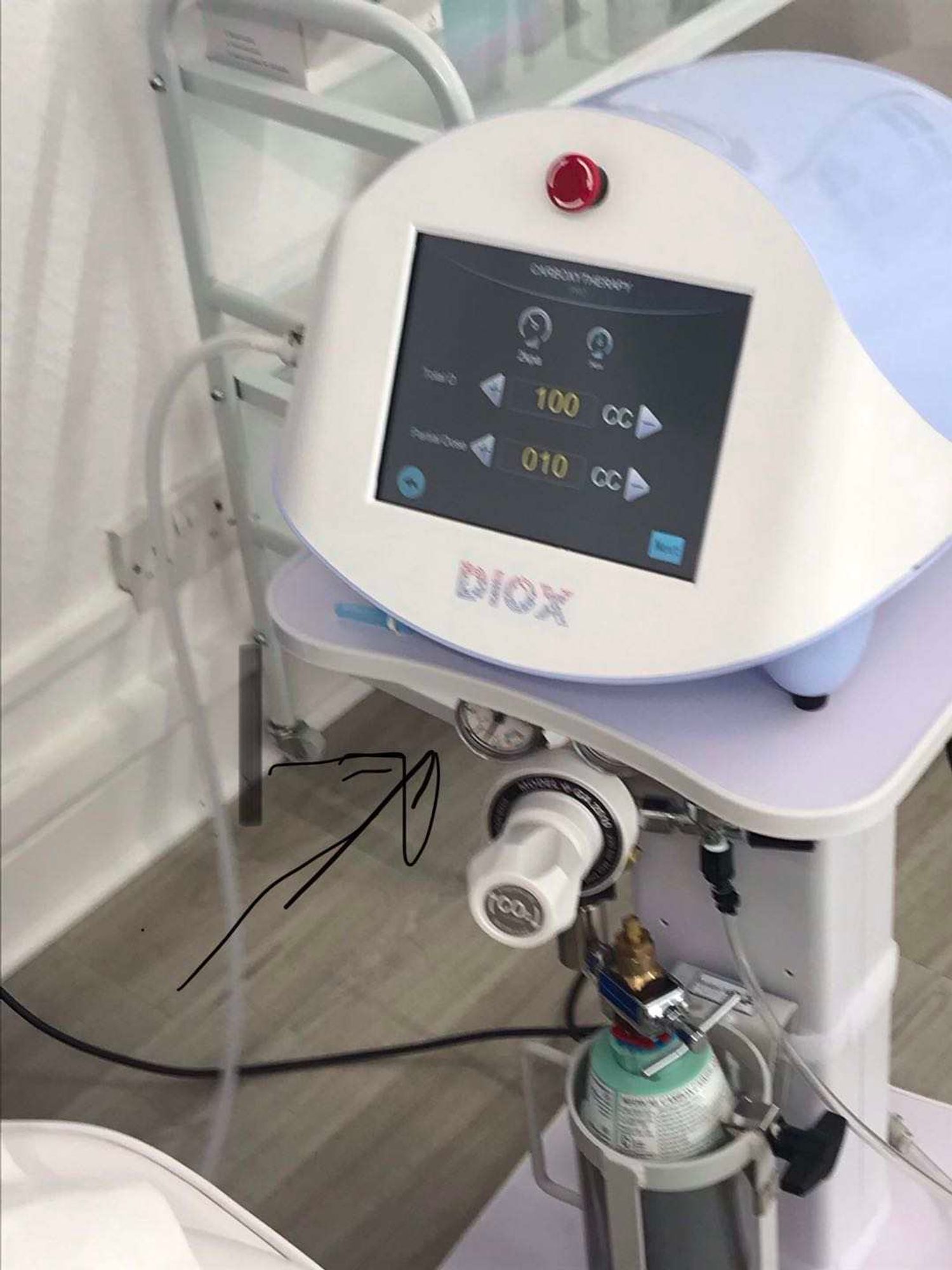 carbontherapy machine working in the therapy