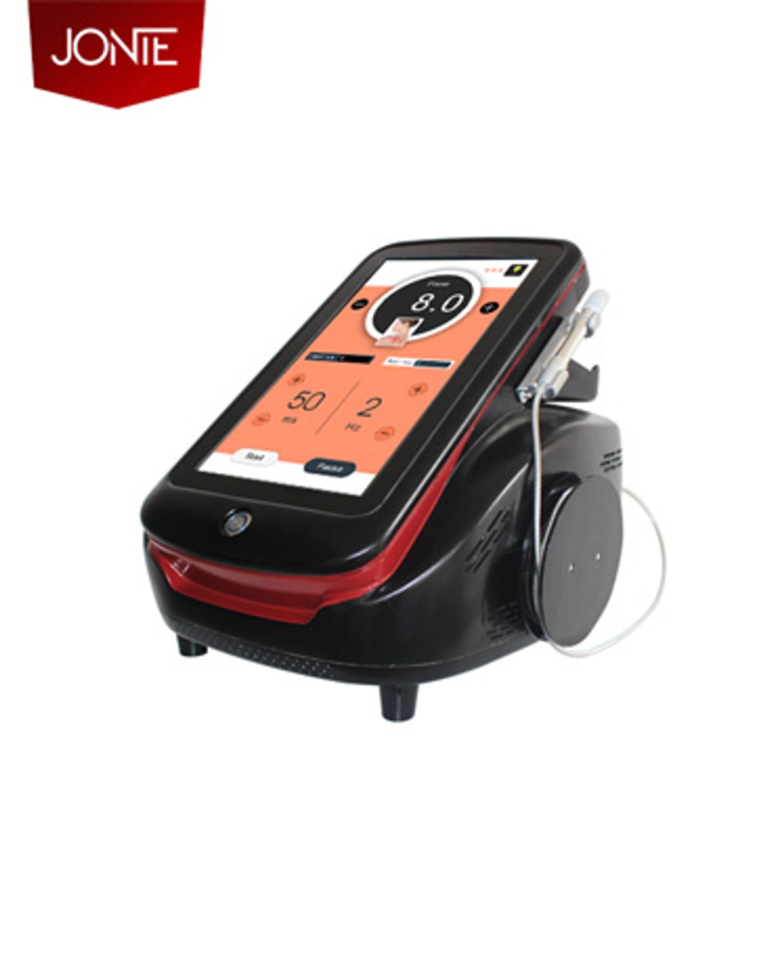Jonte spider vein removal machine with a black and red color scheme
