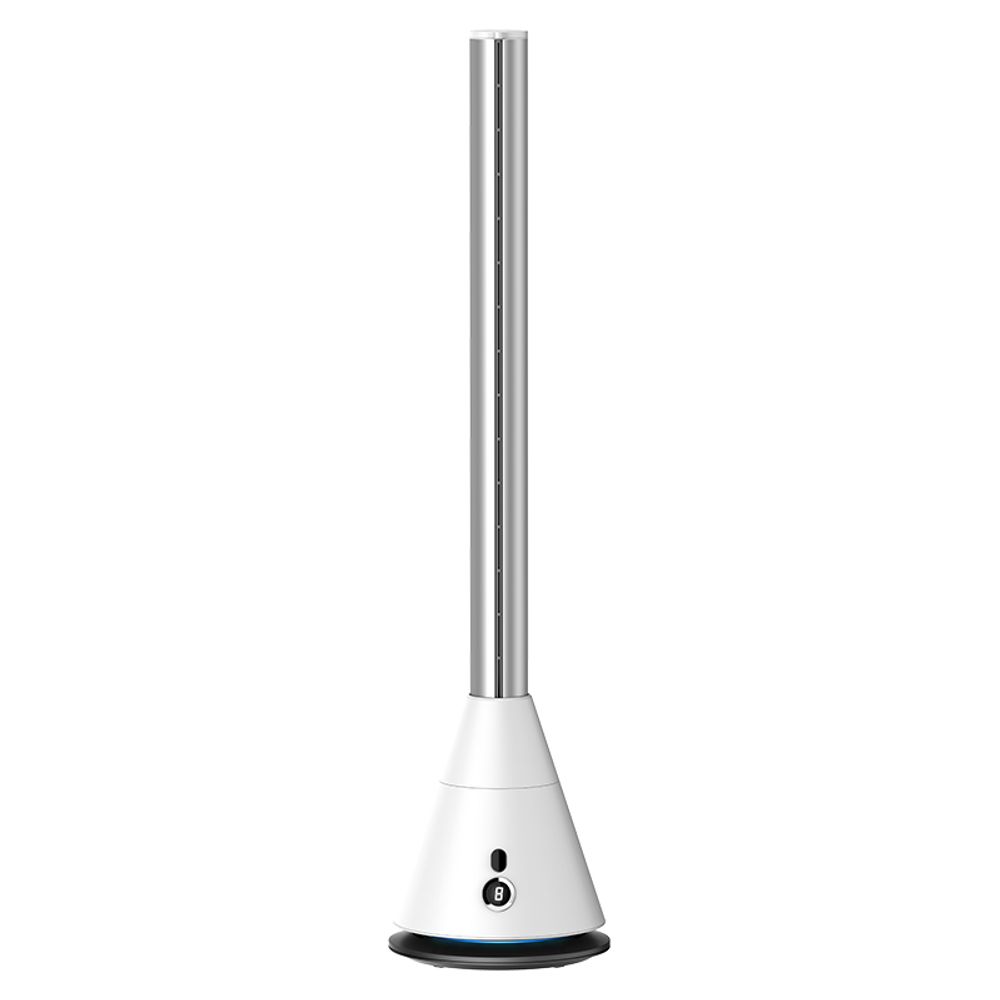Aluminium Air Outlet Bladeless Tower Fan with Intelligent touch control and LCD display