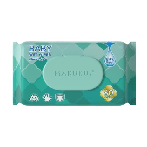 MAKUKU Baby Wet Wipes 60 Pcs