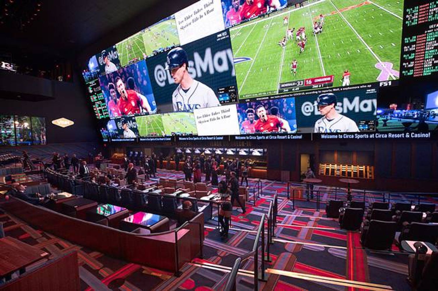 Sports bar equipped with an expansive 4K P125 LED video wall