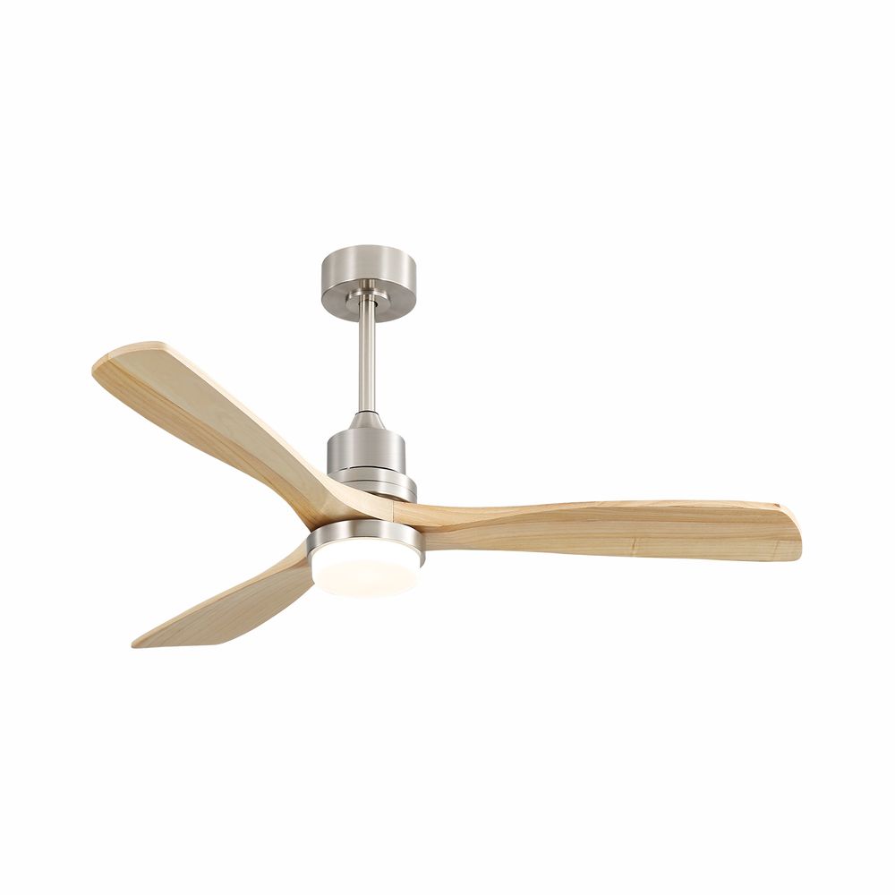 52″ Solid Wood Ceiling Fan With Light