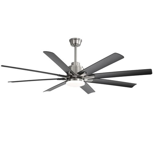 Sofucor 52" Industrial Style 8-Blades Smart Ceiling Fan with Light