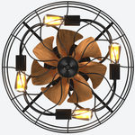 Sofucor caged 20 ceiling fan with light