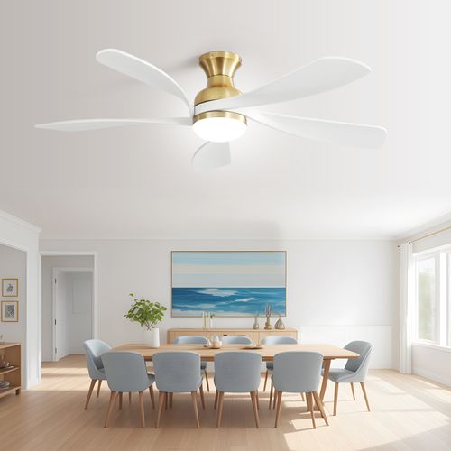 52'' Low Profile 5 Blades Smart Ceiling Fan